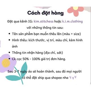 [KIM] Link đặt hình thêu (cho khách đã đặt ở IG)