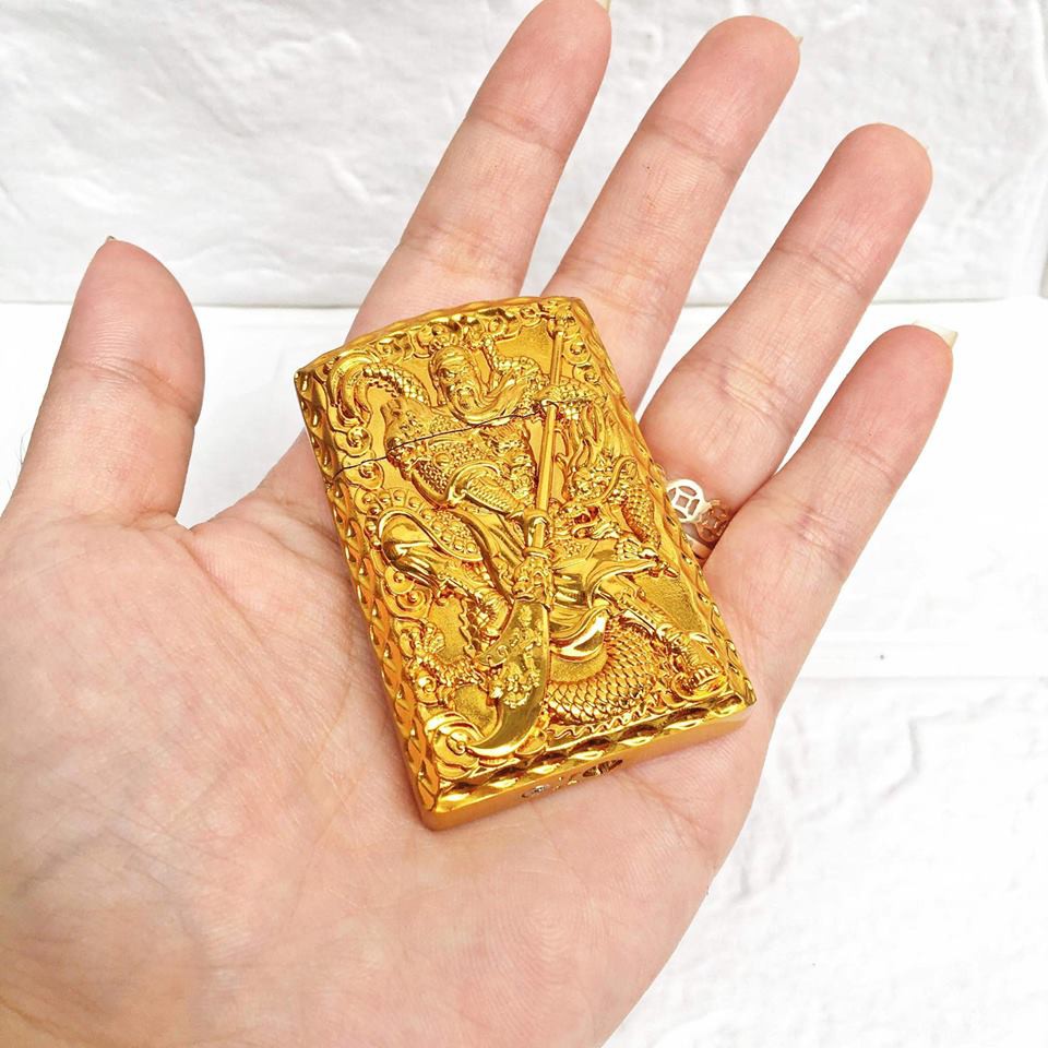 BẬT LỬA KHẮC NỔI HÌNH QUANG CÔNG VÀNG - (XÀI GAS)