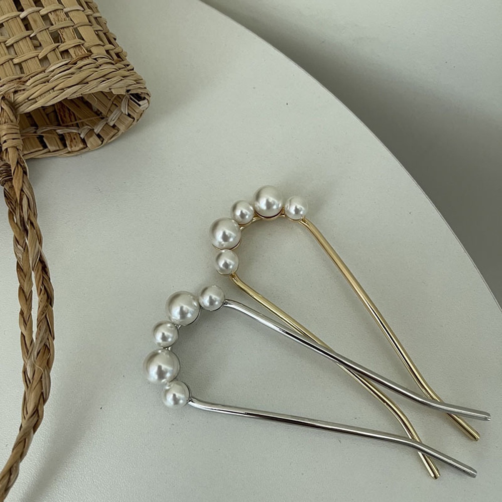 Cài tóc đính ngọc trai phong cách thanh lịch cho nữ