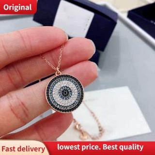 Dây chuyền nữ mặt tròn đính đá pha lê swarovski