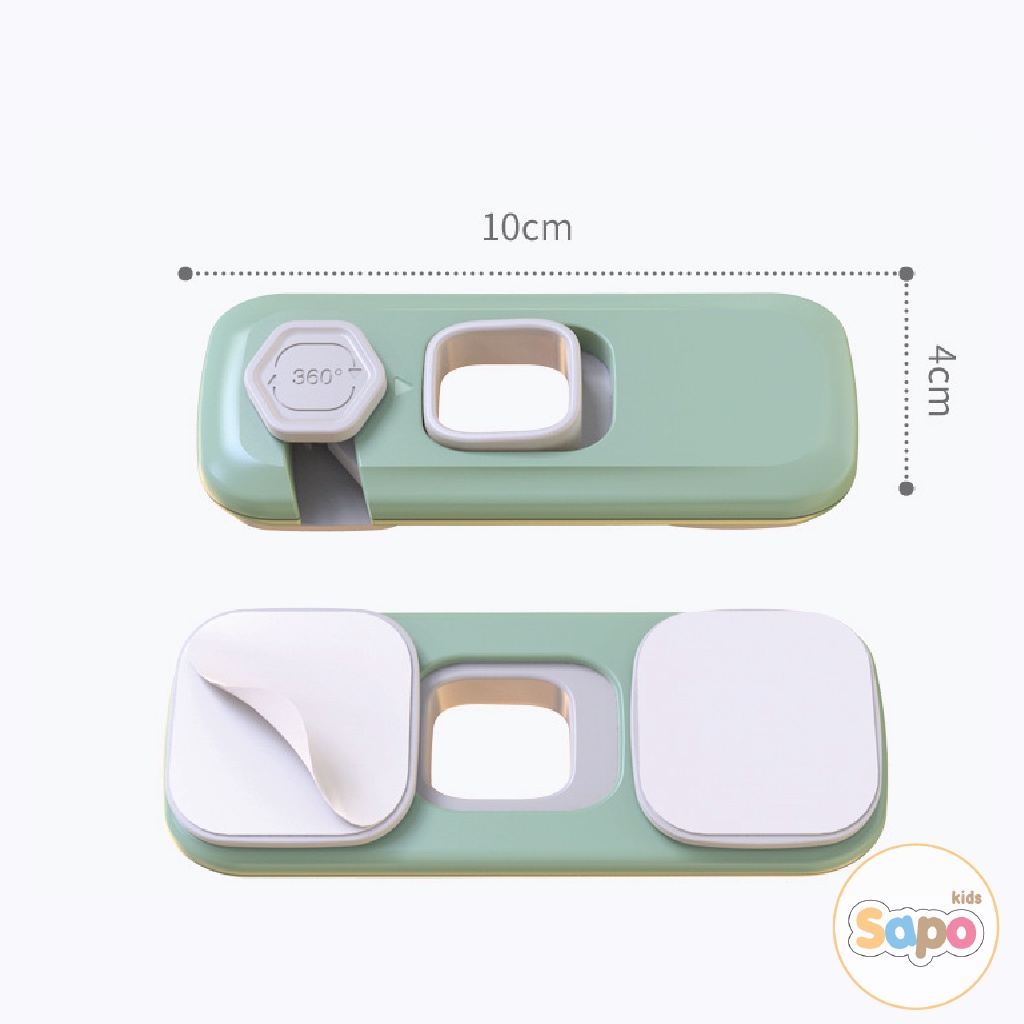 Khóa tủ lạnh, khoá ngăn kéo,khoá chống kẹp tay giữ an toàn cho bé Looktosee SAPOKIDS