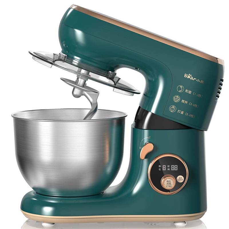 Máy đánh trứng trộn bột để bàn Cầm Tay Mini Đa Năng Bear SJJ-B10W5 _CS 1000W, Dung tích 5L, Máy đánh kem, nhào nhồi bột