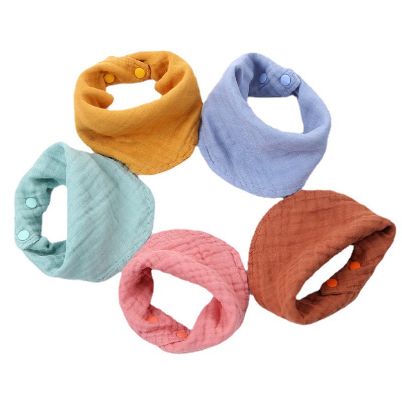 Yếm Ăn Cotton Mềm Mại Hình Tam Giác Dành Cho Bé