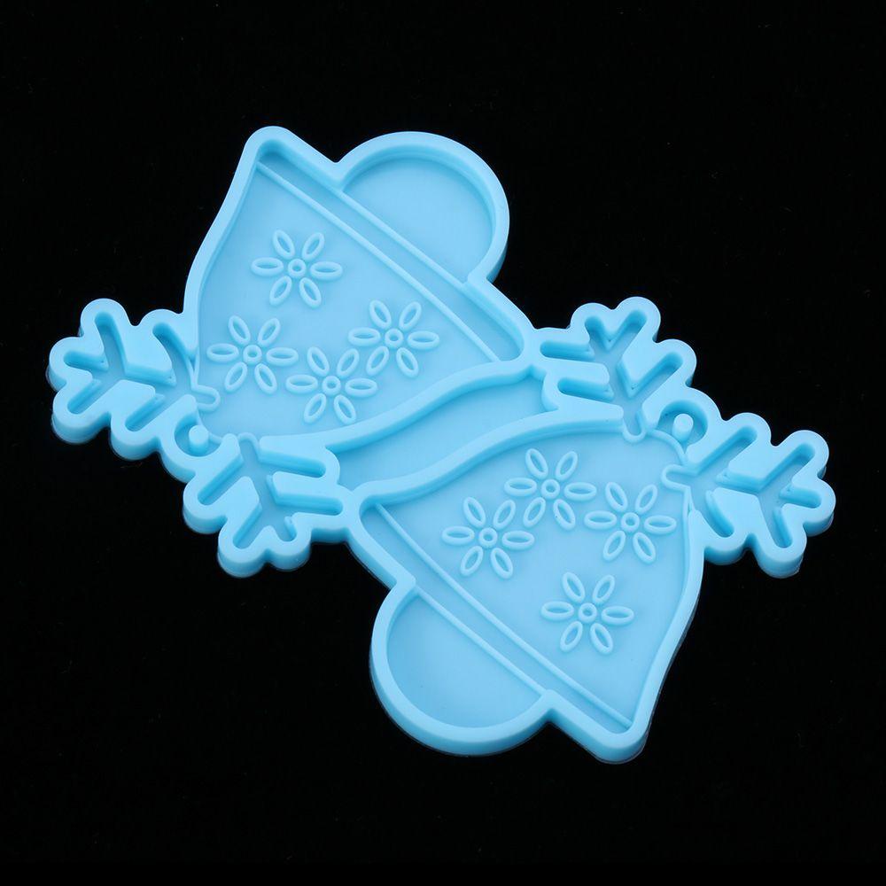 Khuôn Silicone Làm Bông Tai Resin Hình Ông Già Noel Và Bông Tuyết DIY