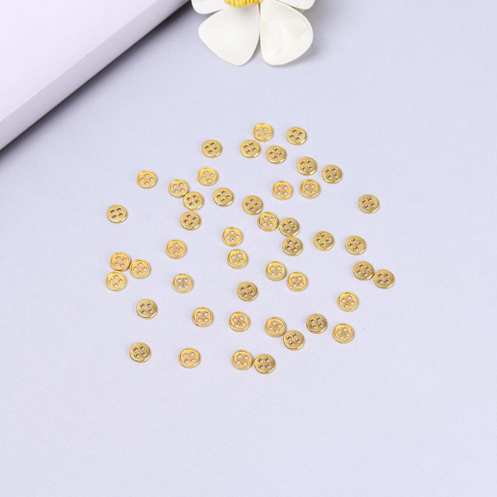 Set 50 Nút Bấm Mini 6mm Chuyên Dụng Cho Búp Bê Tỉ Lệ 1 / 12 1 / 6