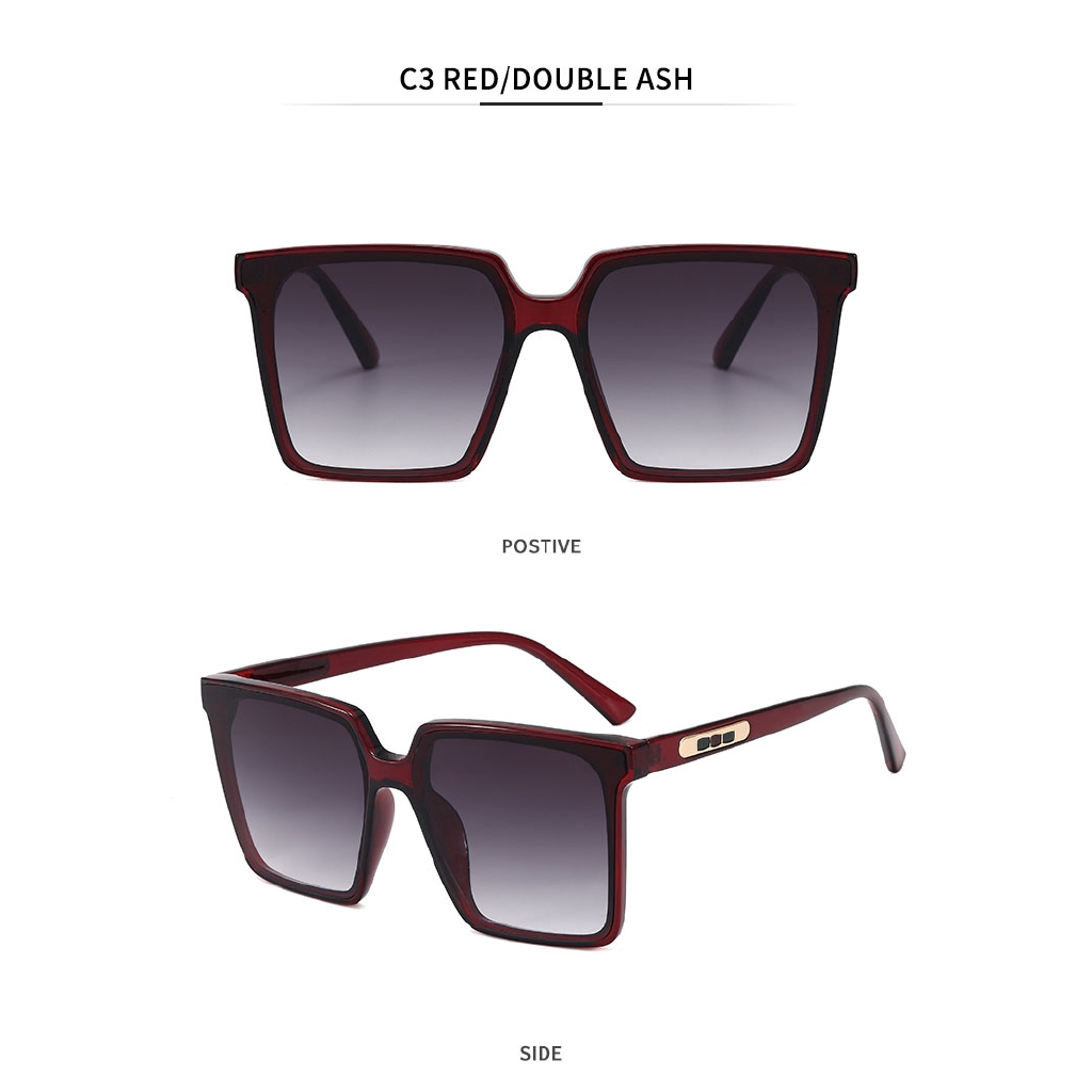 Vintage Black Square Women's Sunglasses Brand Designer Fashion Sun Glasses for Driving Summer Shades Sexy Oversized