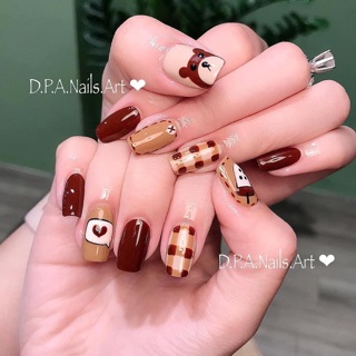 Móng tay giả Nail thiết kế -Nailbox bộ 24 móng