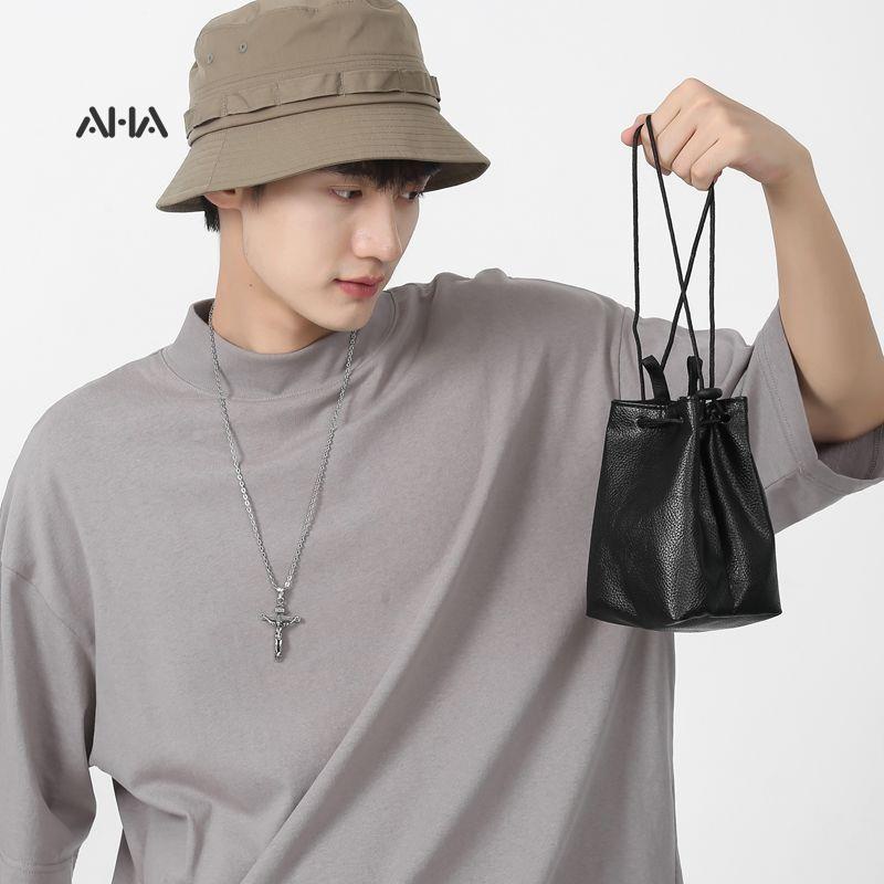 Túi đeo vai AHA official mini đựng điện thoại tai nghe tiền xu tiện dụng cho nam