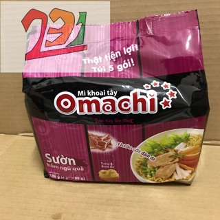 [5 Gói x80g]  Lốc Mỳ Omachi Sườn Hầm Ngũ Quả