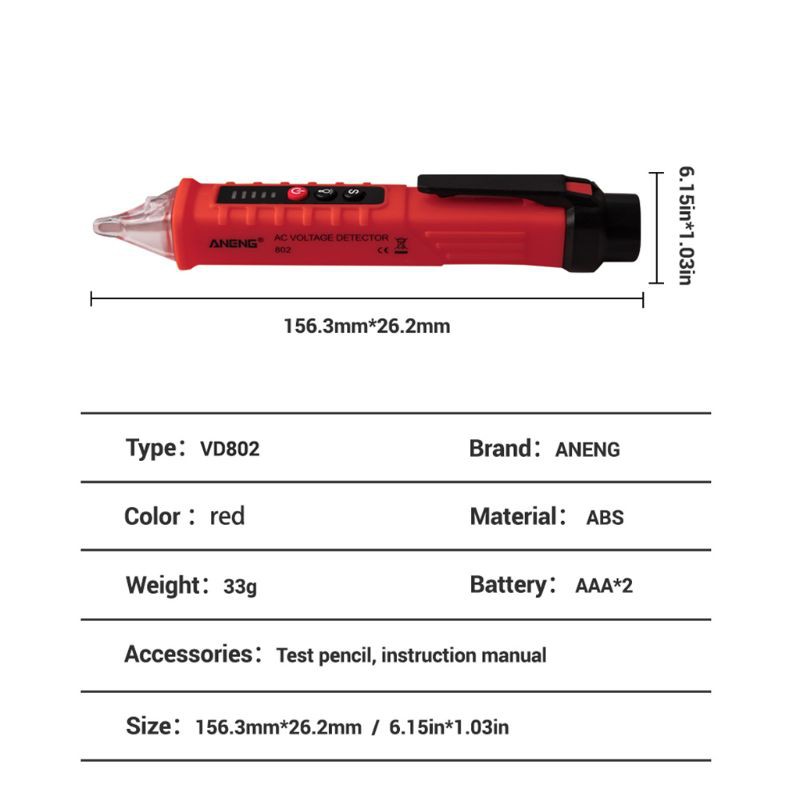 Bút Thử Điện Ac Wer Vd802 12v-1000v