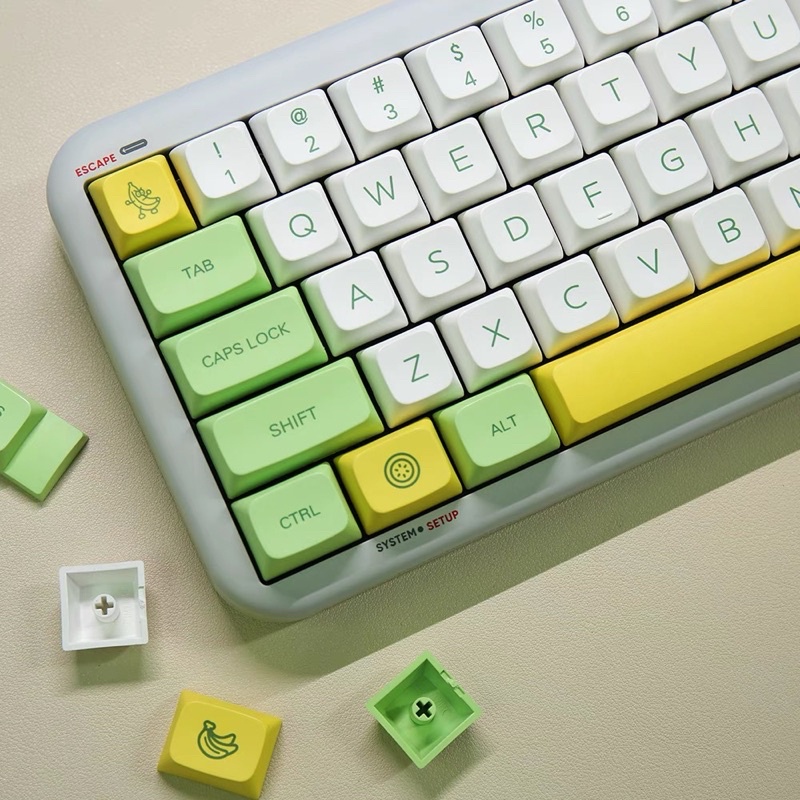 Set Keycap PBT XDA Ninja Fruits 139 Phím Cho Bàn Phím Cơ