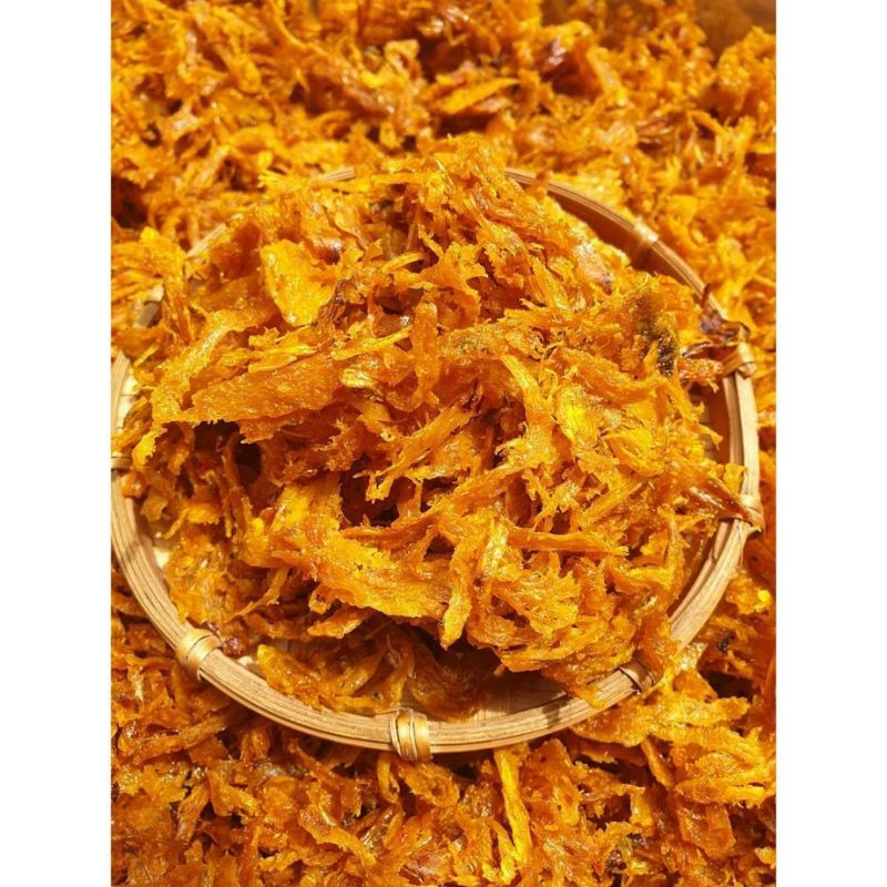 Mực xé tẩm vị Bình Định Lon 300gram loại đặc biệt  TỪ ĐƠN 50K,  Hàng ngon nhà làm