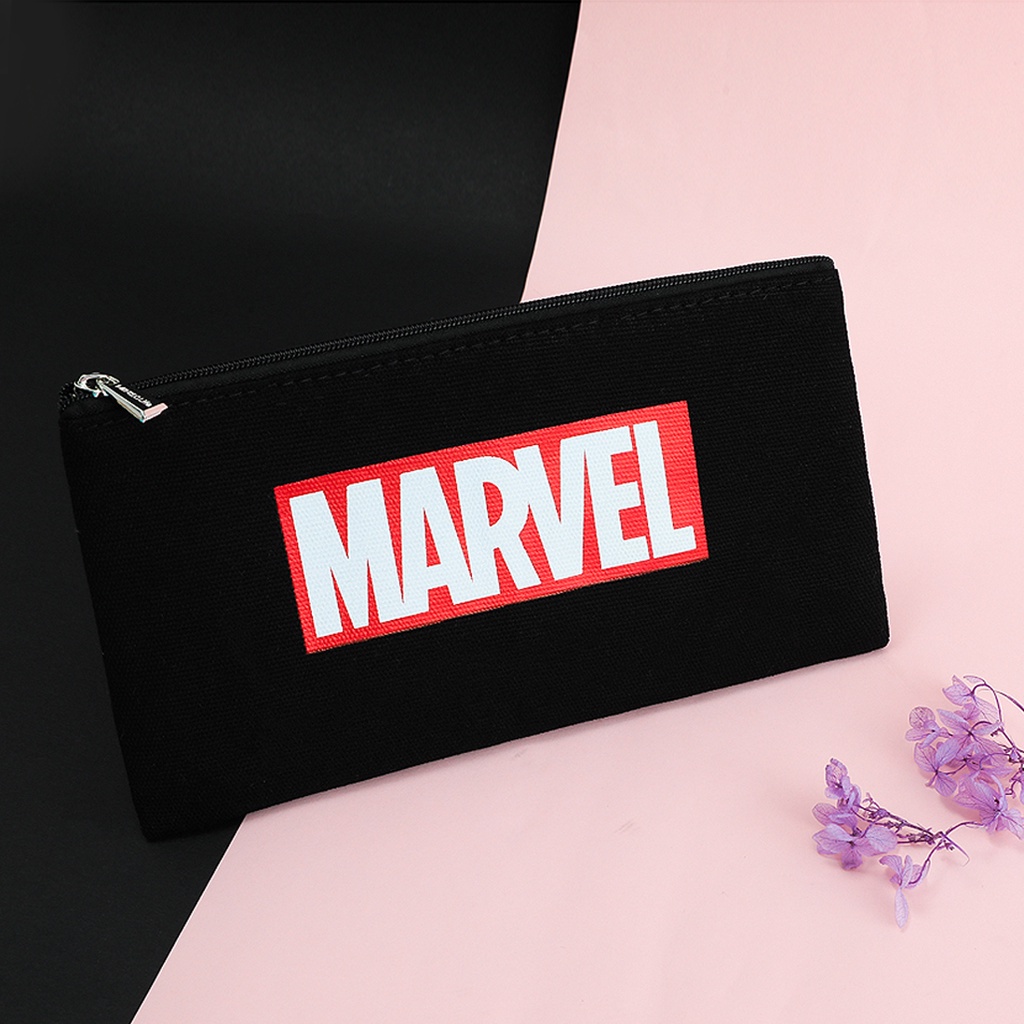 [Mã LIFECPMALL giảm 12% đơn 250K] Túi đựng bút Miniso in chữ Marvel (Giao màu ngẫu nhiên) - Hàng chính hãng