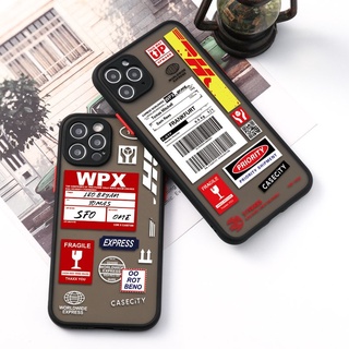 Ốp iPhone cứng nhám mờ in hình DHL Cho iPhone 12 Pro Max 11 Pro Max X Xr Xs Max 6 6s 7 8 Plus