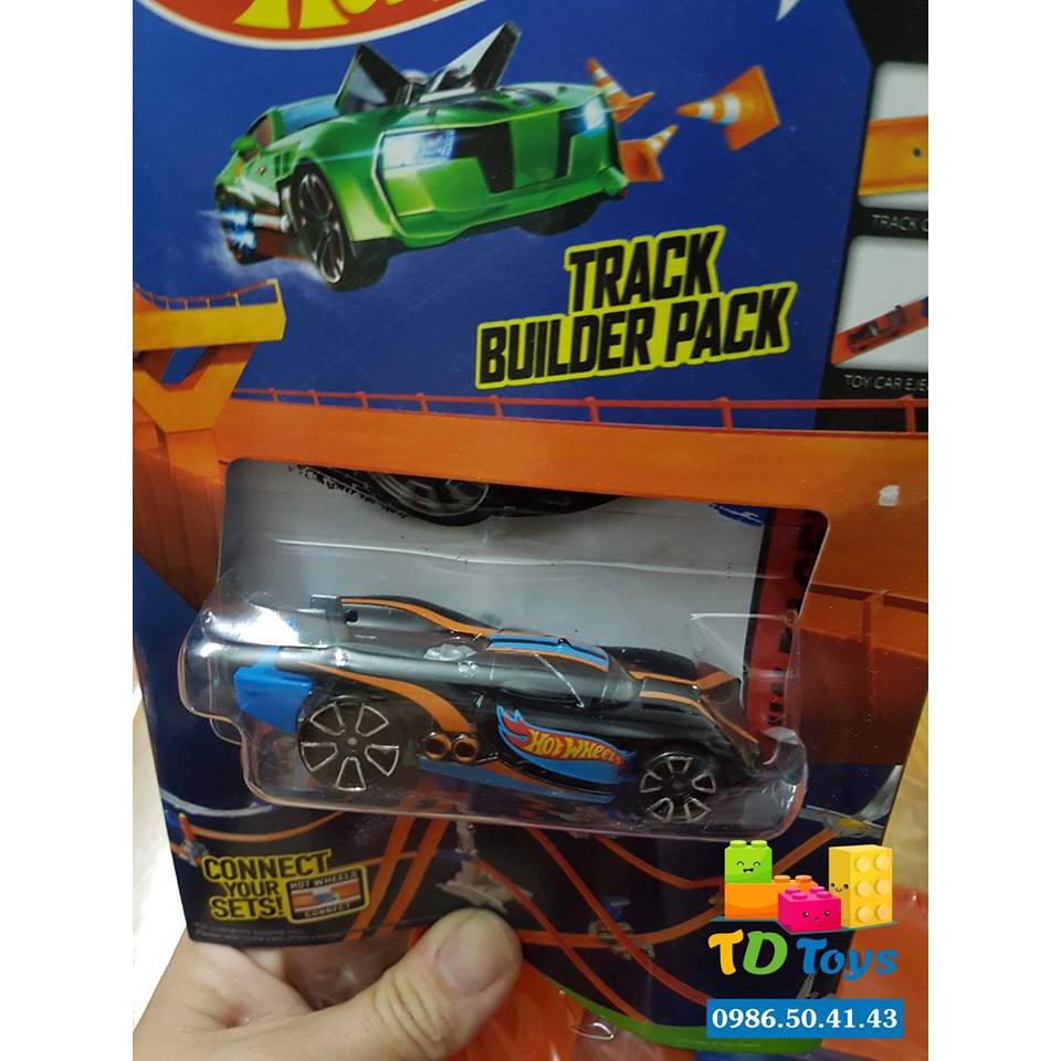 Bộ xe đua hotwheels (01 xe + bệ phóng + đường đua)