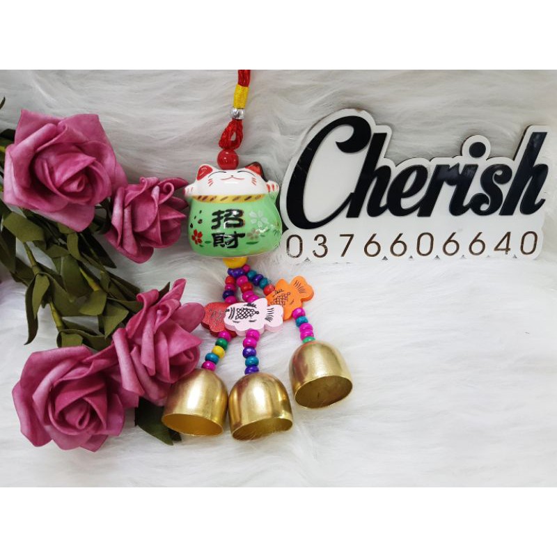 Chuông Gió Mèo Thần Tài Đem Lại Tài Lộc Và May Mắn, 6 màu theo mệnh | BigBuy360 - bigbuy360.vn