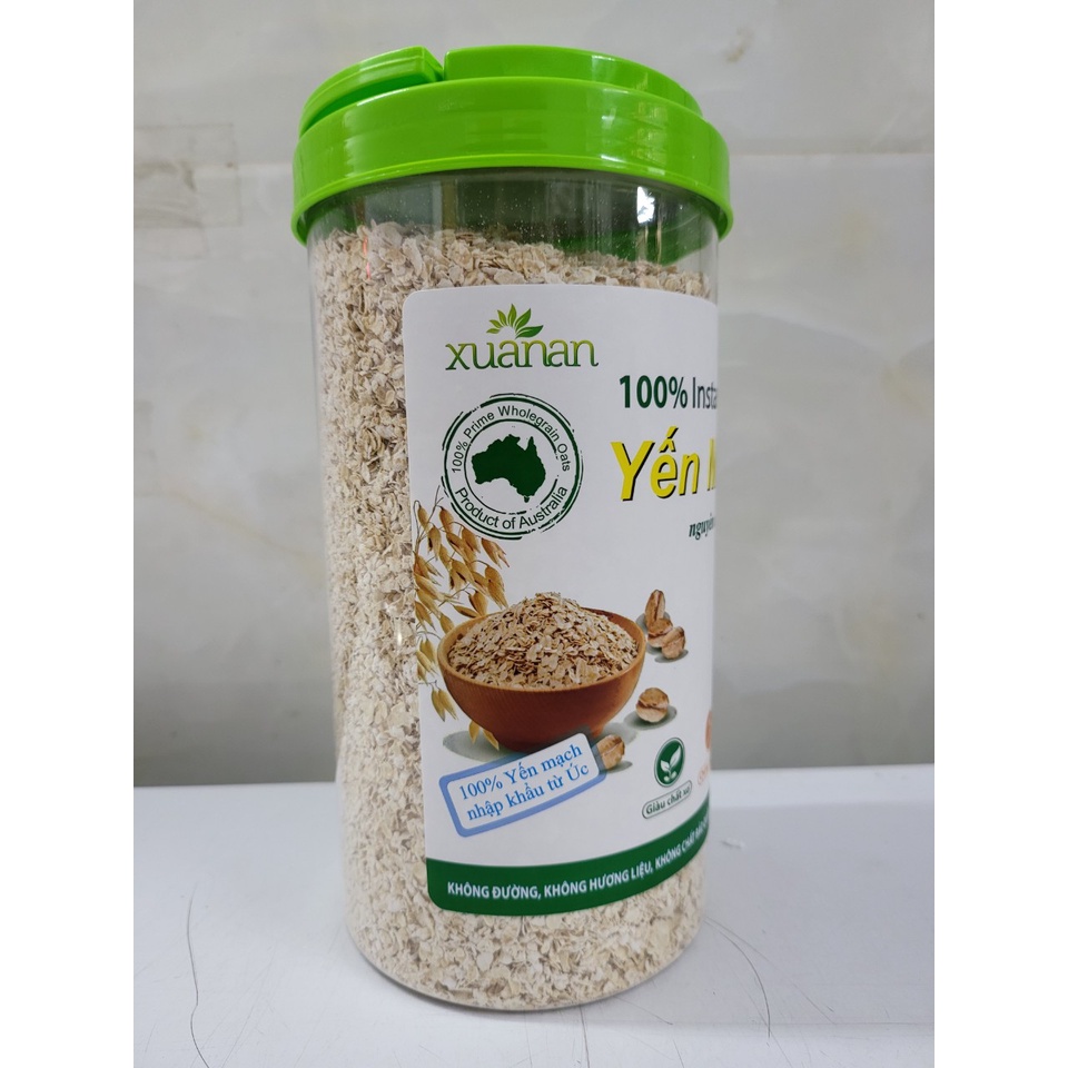[Hộp lớn 800g] YẾN MẠCH NGUYÊN CHẤT ĂN LIỀN [VN] XUÂN AN Instant Oats (halal)