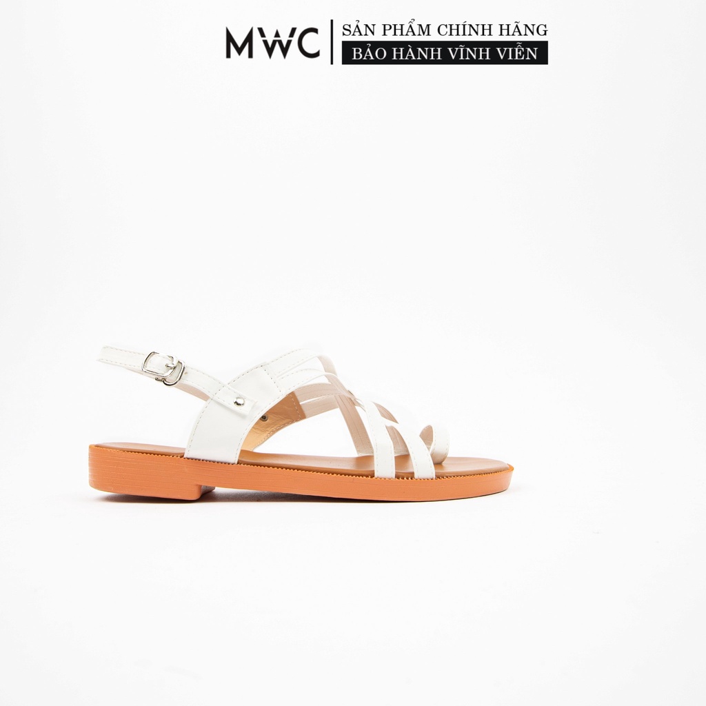 Giày Sandal thời trang Nữ MWC Sandal xỏ ngón quai đan chéo cá tính NUSD- 2884