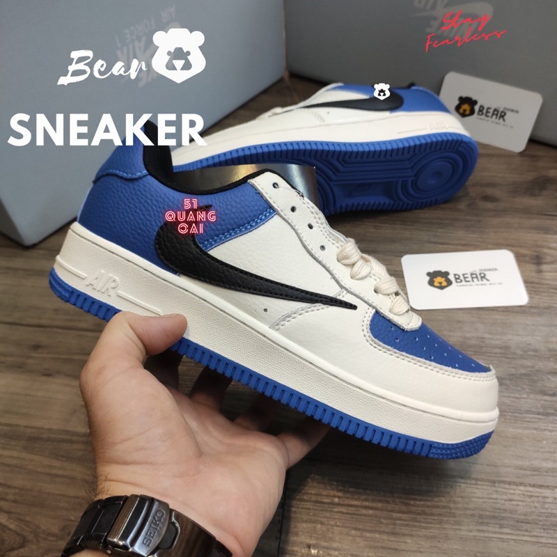 [Bear.sneaker] Giày AF1 Tra vis Fragment hàng SC [Da xịn - new arrival]