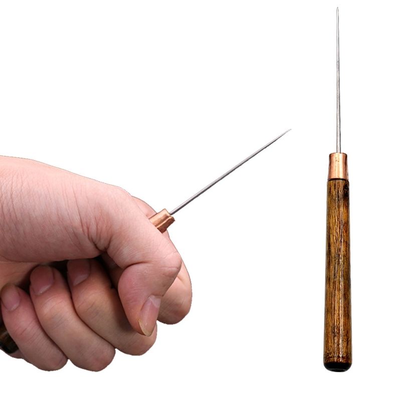 Dùi Nhọn Đục Lỗ Cán Gỗ 16cm