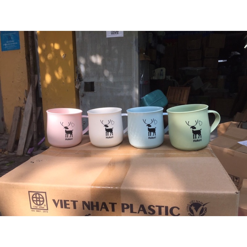 Cốc nhựa lúa mạch cao cấp chịu nhiệt, có quai hokori 6369