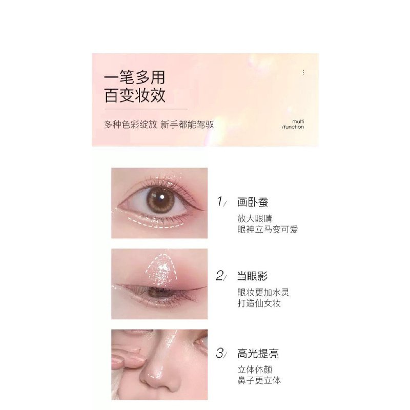 Bút Phấn Mắt Mịn Tự Động Romeo LOMEOU Yingli Màu Rượu Champagne Ánh Ngọc Trai Lấp Lánh | BigBuy360 - bigbuy360.vn