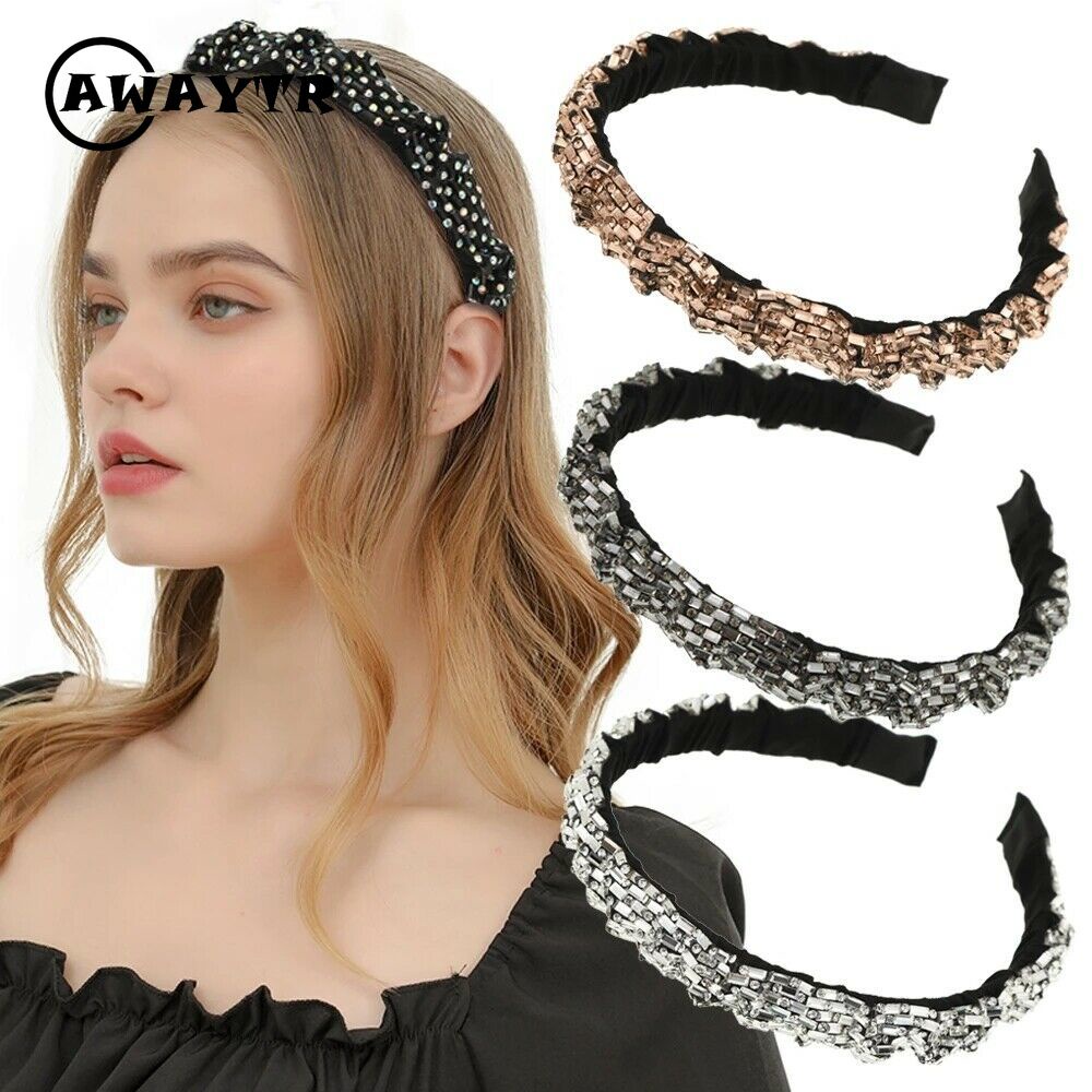 Cài tóc đính đá lấp lánh sang trọng thanh lịch cho nữ