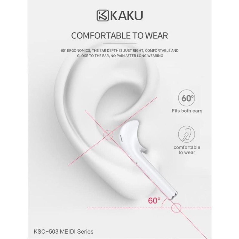 Tai Nghe Bluetooth KAKU 5.0 tự động kết nối nghe hay Hàng Chính Hãng