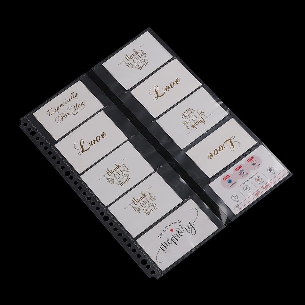 PISTA Set 2 / 5 Túi Đựng Thẻ Bằng Nhựa Trong Suốt Có Thể Tái Sử Dụng