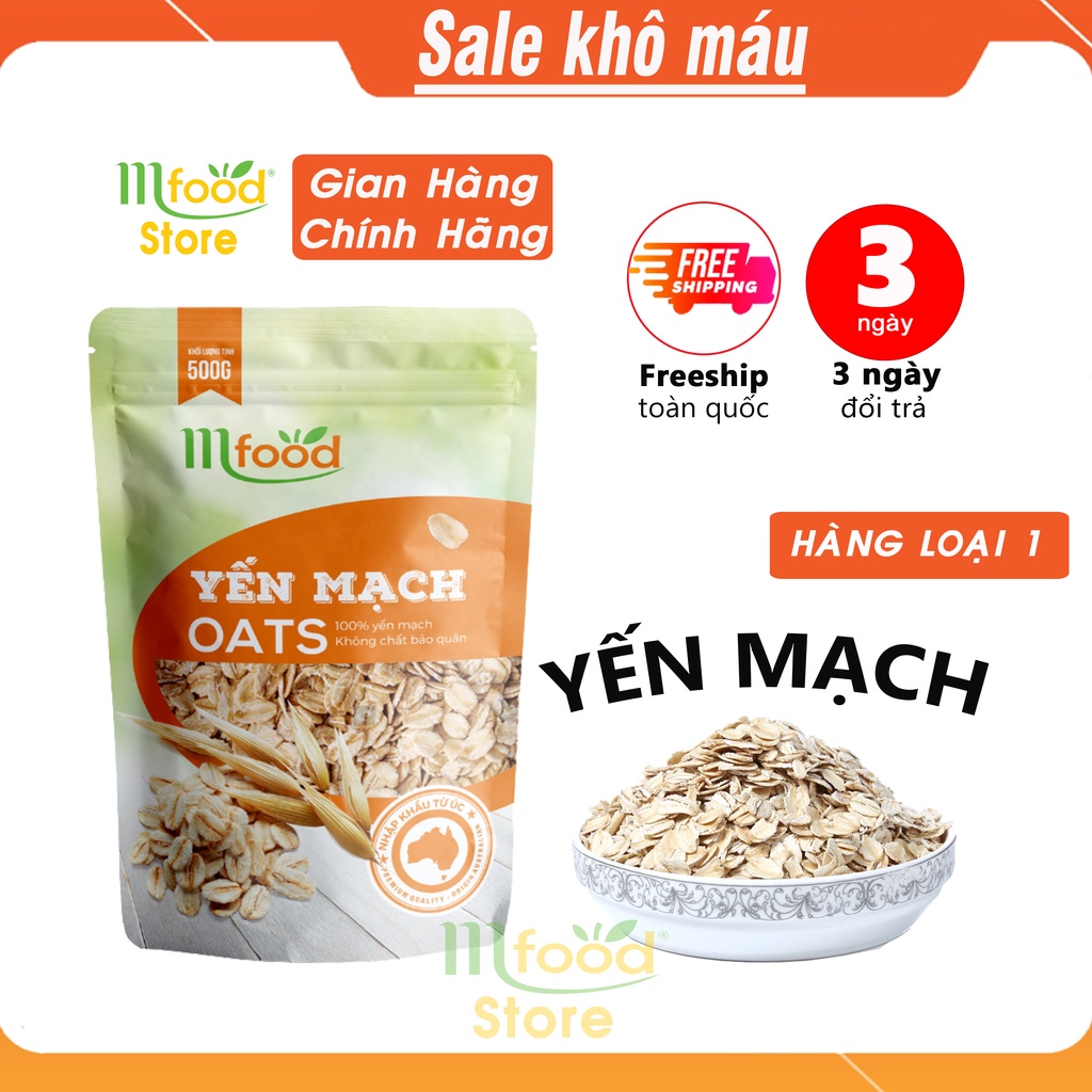 Yến Mạch Úc Tươi Hữu Cơ Nhập Khẩu Úc Mfood - 500Gr