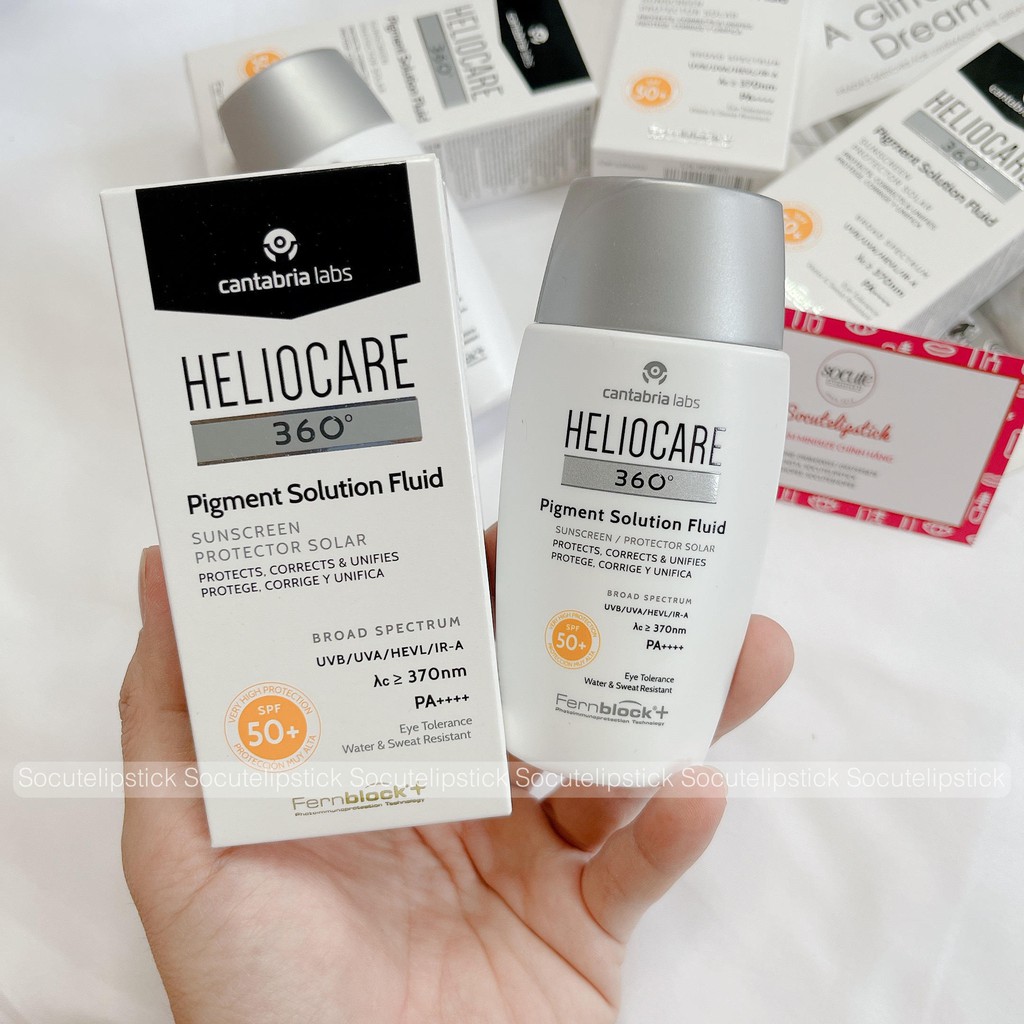 [10ml-20ml] Kem chống nắng Heliocare các dòng Water Gel, Mineral Tolerance, Pigment Solution