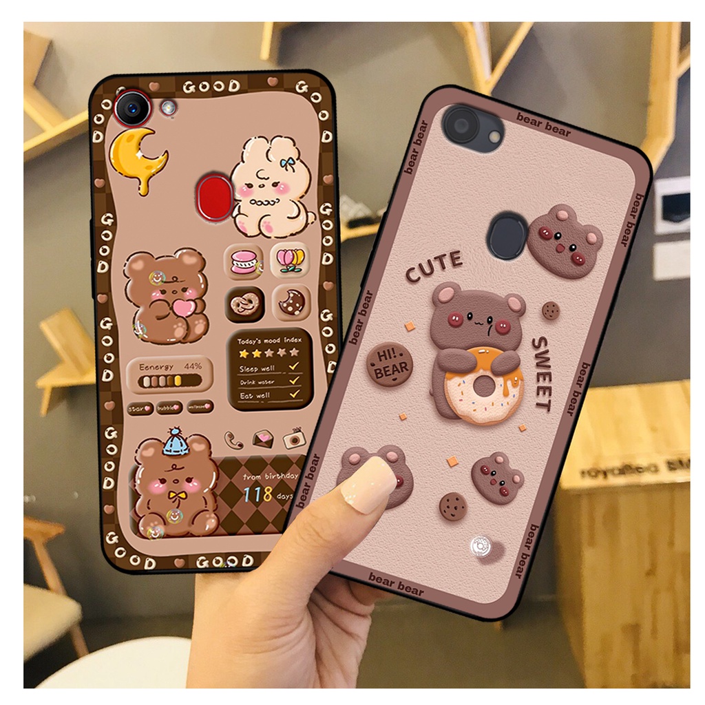 Ốp lưng Oppo F5 / F5 Youth / Oppo F7 in hình gấu bear dễ thương, bền đẹp.