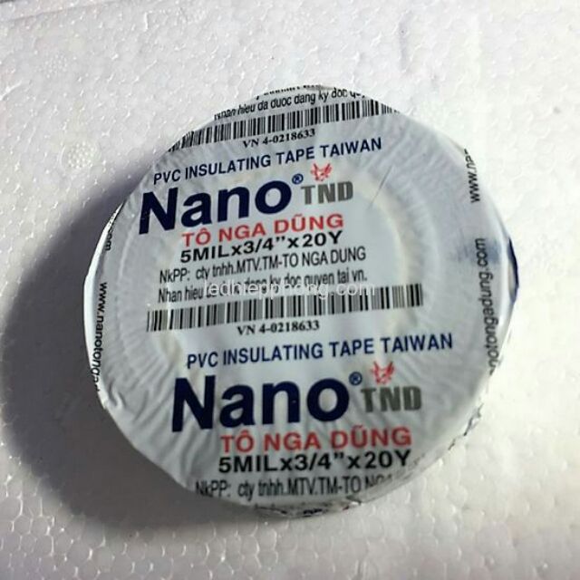 Băng Dính Điện NANO 20Y Tô Ngã Dũng Siêu Dai