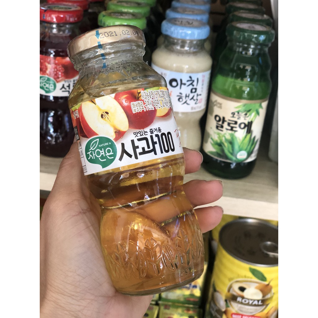 Nước ép trái cây Woongjin Hàn Quốc - Chai 180ml