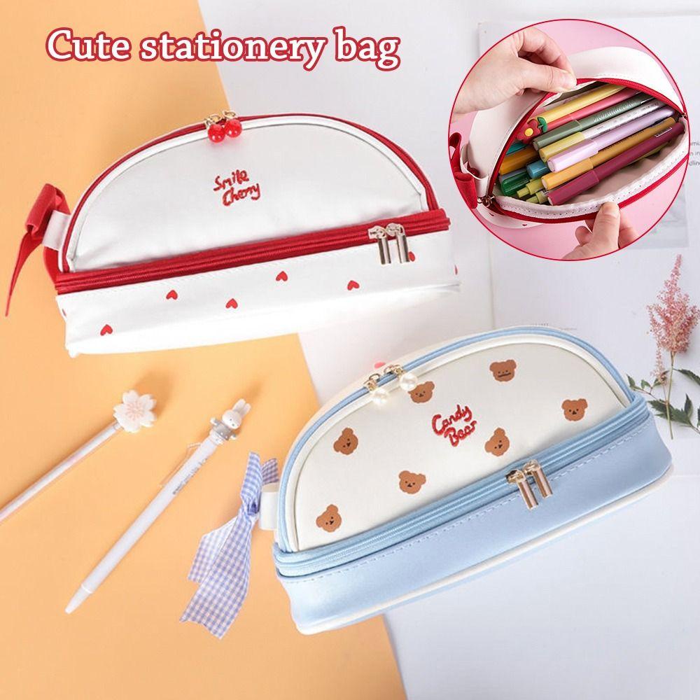 UUMIR Túi Đựng Bút Chì In Hoạt Hình Dễ Thương Sáng Tạo