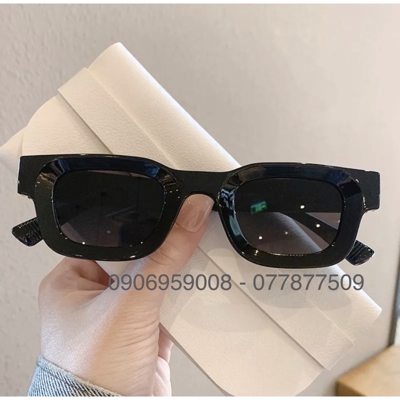 Kính Vuông Nhỏ Bầu Màu Sắc Cam Trắng Đen Xanh Hot Trend Teen Tik Tok Hip Hop 2023