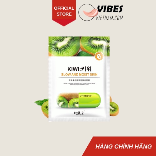 Mặt nạ giấy trái kiwi - Cung cấp viatmin c dưỡng ẩm giảm thâm mụn tăng độ đàn hồi - vibesvietnam