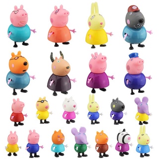Bộ 21 mô hình đồ chơi gia đình heo peppa