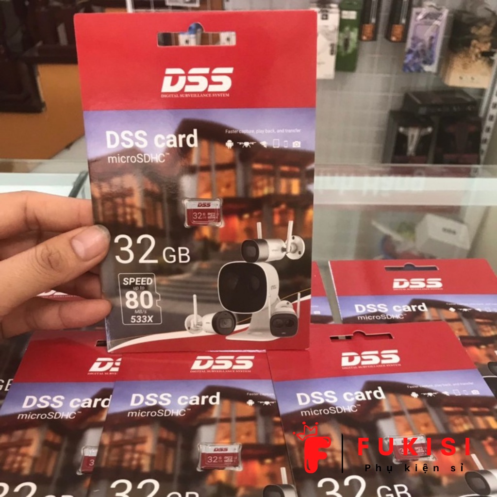 [GIÁ SIÊU RẺ] Thẻ Nhớ 32GB DSS 80MB/s - phù hợp lắp CAMERA (Hàng chính hãng, BH 5 năm) - FUKISI