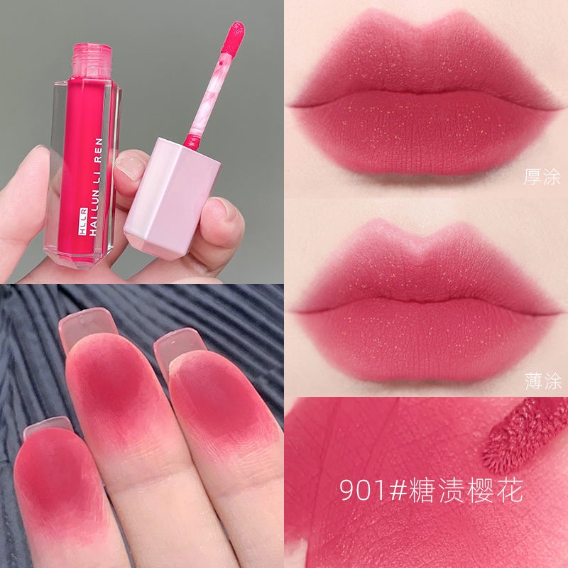 Son Kem Lì Kháng Nước Và Không Làm Khô Môi Thiết Kế Vỏ Đính Đá Thời Trang