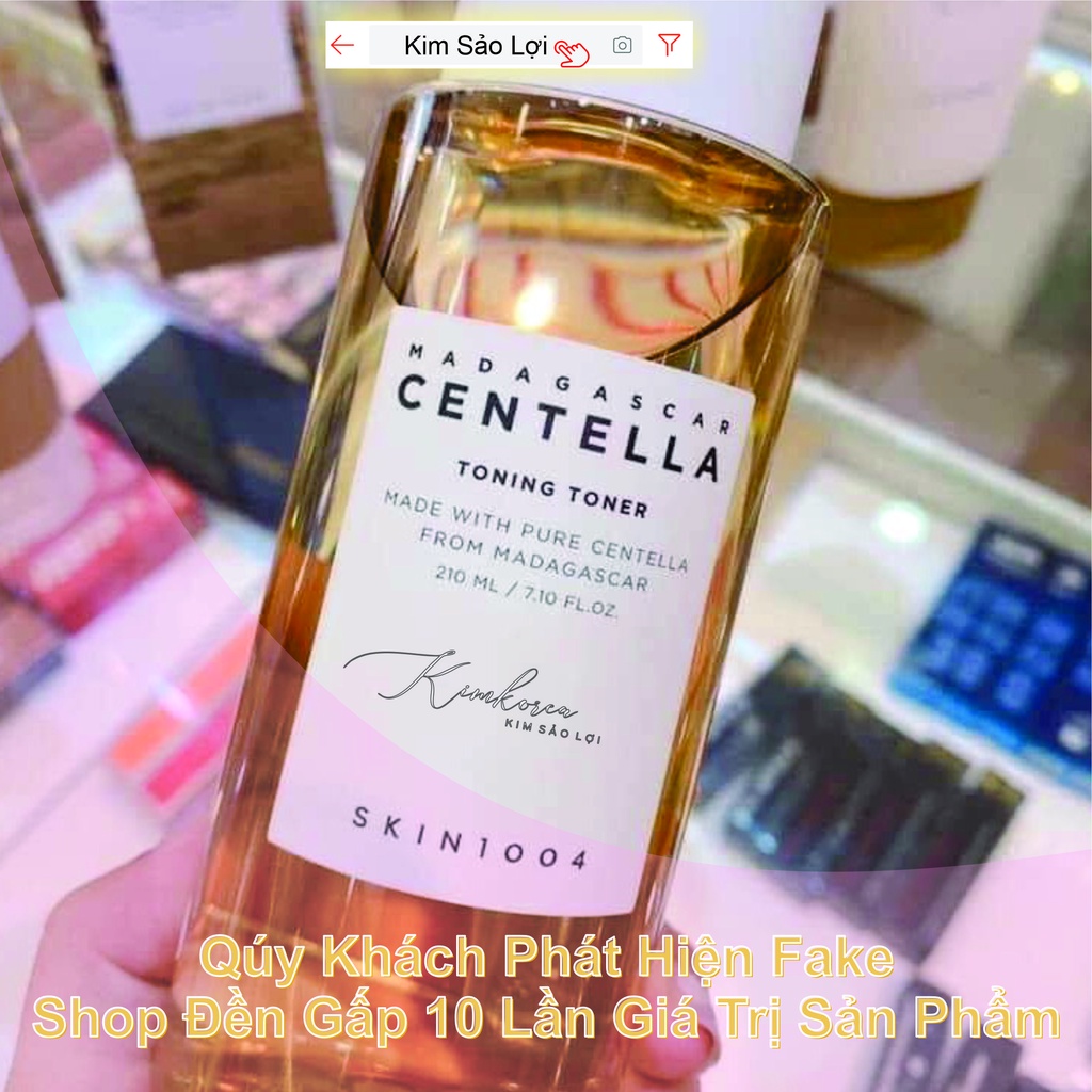Nước hoa hồng kiềm dầu giảm mụn se khít lỗ chân lông Skin1004 Madagascar Centella madagascar Toning Toner