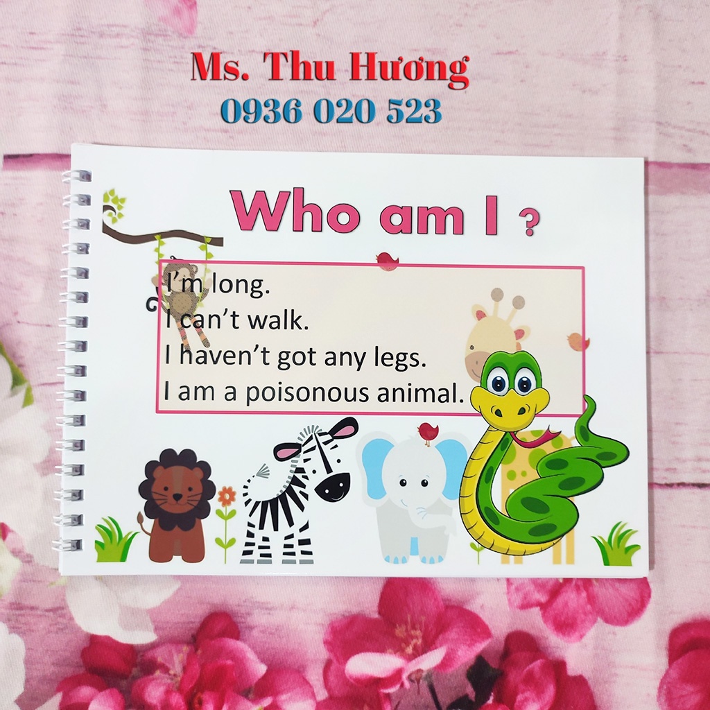 Học liệu giúp bé học tiếng Anh dễ dàng với câu đố siêu cute