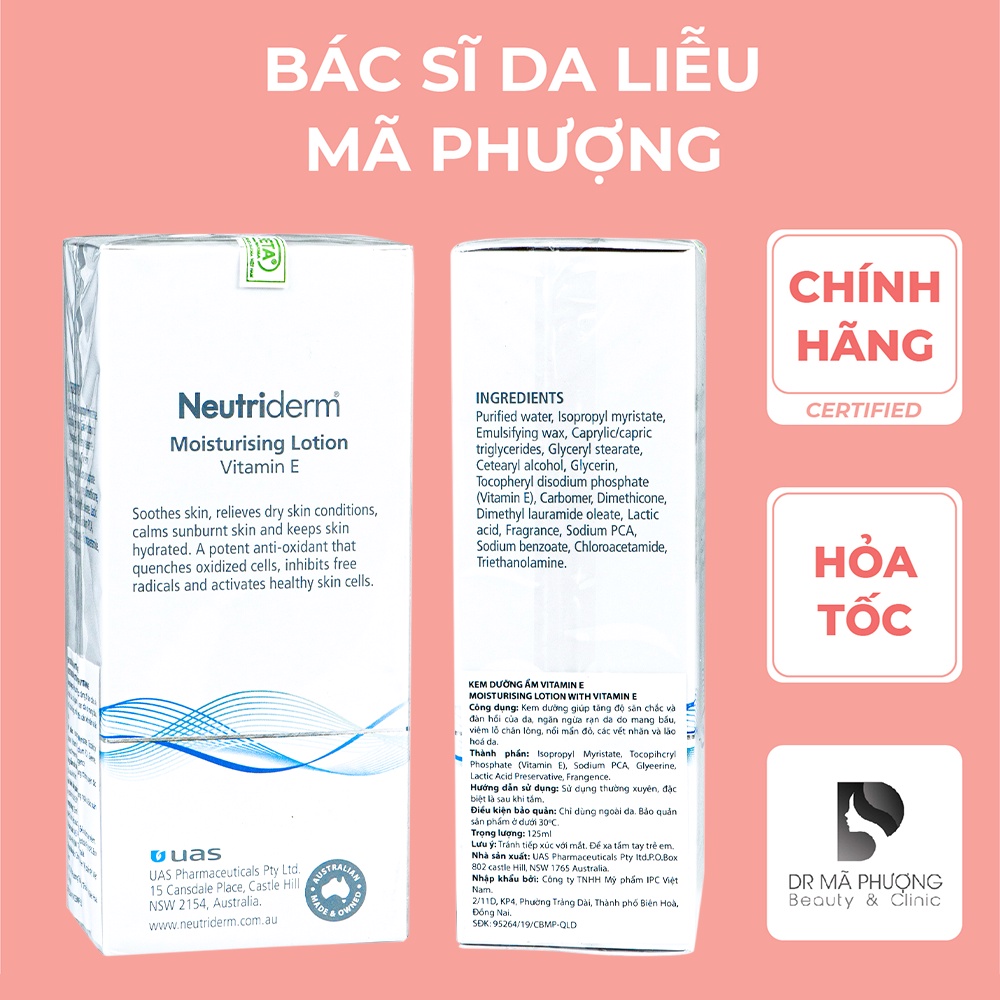 KEM DƯỠNG ẨM BỔ SUNG VITAMIN E NEUTRIDERM