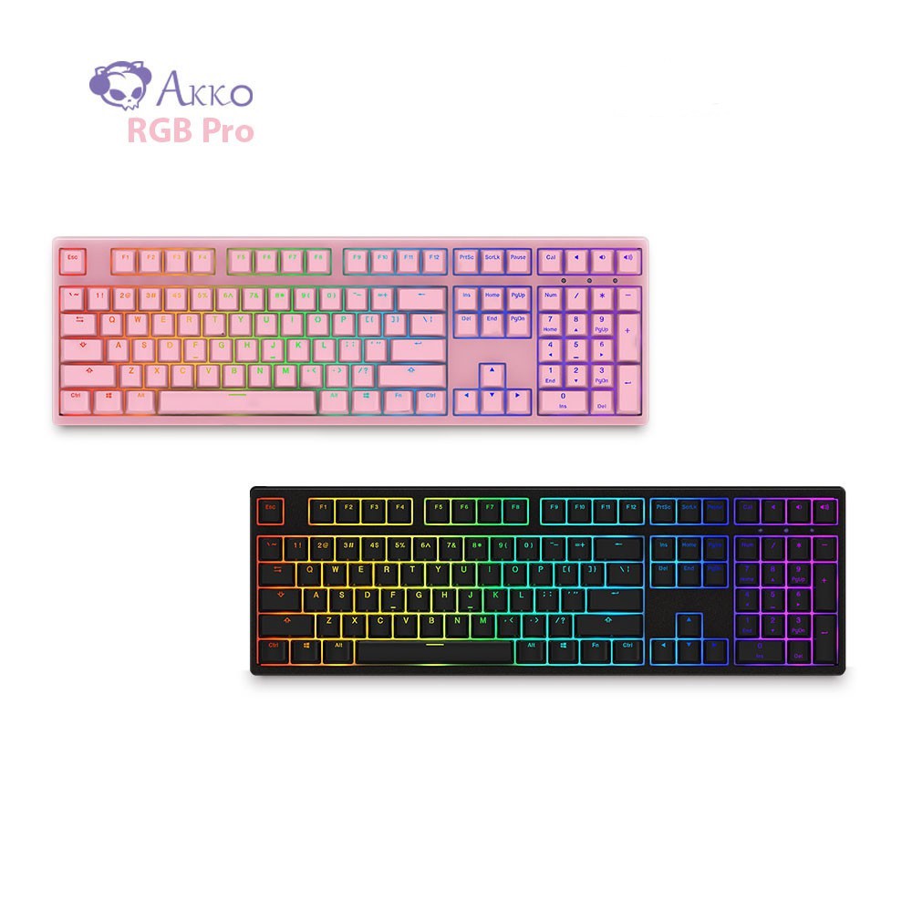 Phím cơ AKKO 3108S RGB Pro Pink/Black (Cherry Switch)