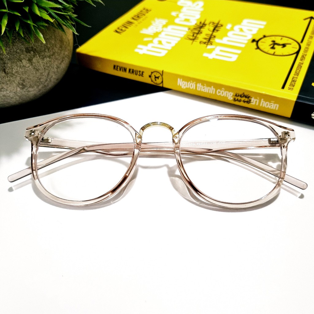 Gọng kính nữ Glasses Garden nhựa dẻo dáng bầu 209 - Có lắp mắt cận theo yêu cầu