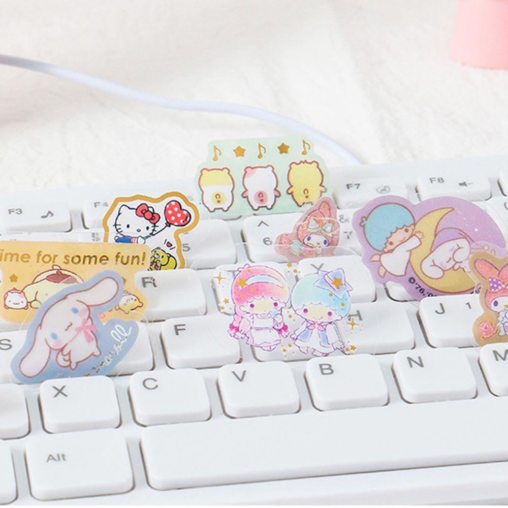 Nhãn Dán PVC Họa Tiết Kuromi Dccor Đáng Yêu Trang Trí Laptop