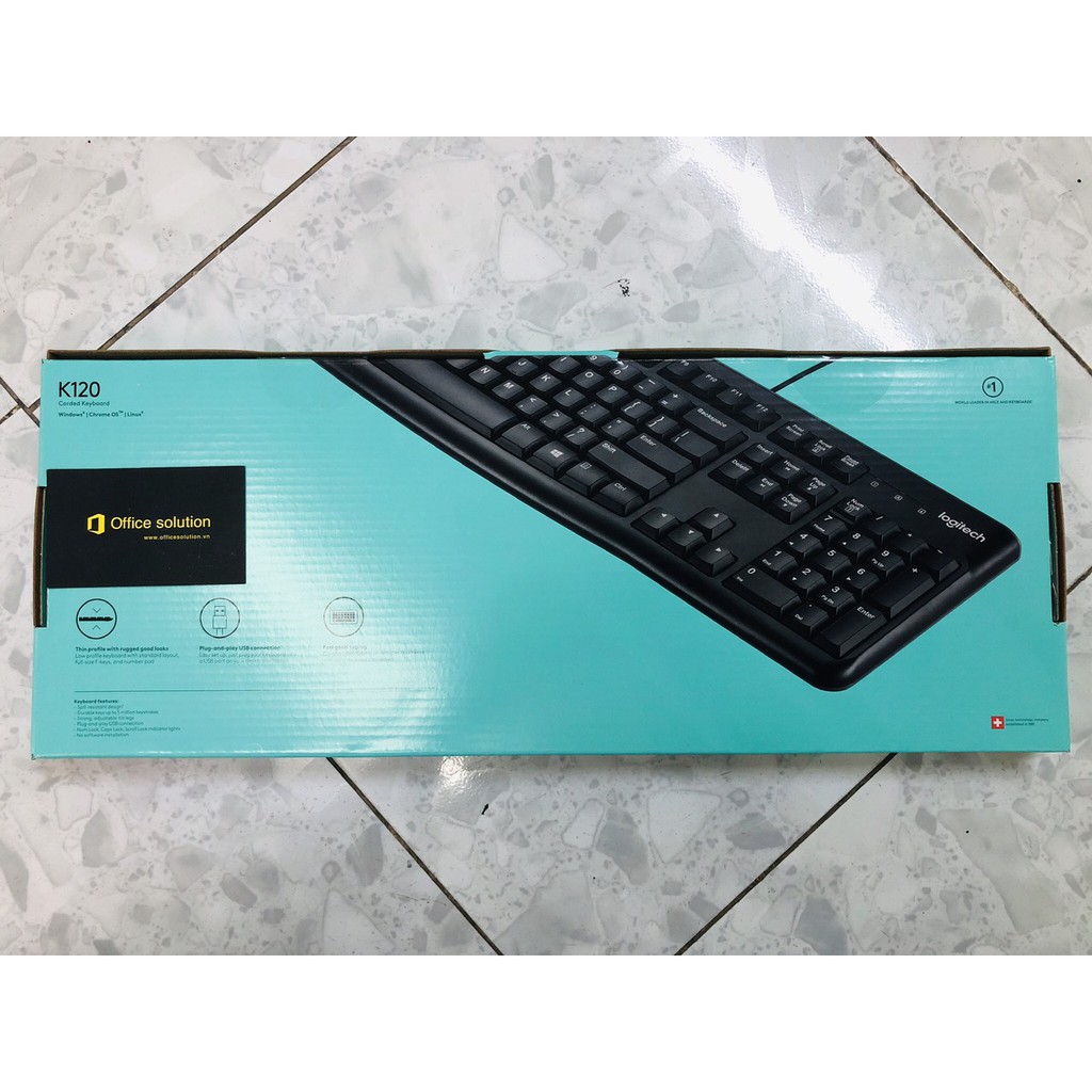 Bàn phím có dây Logitech K120