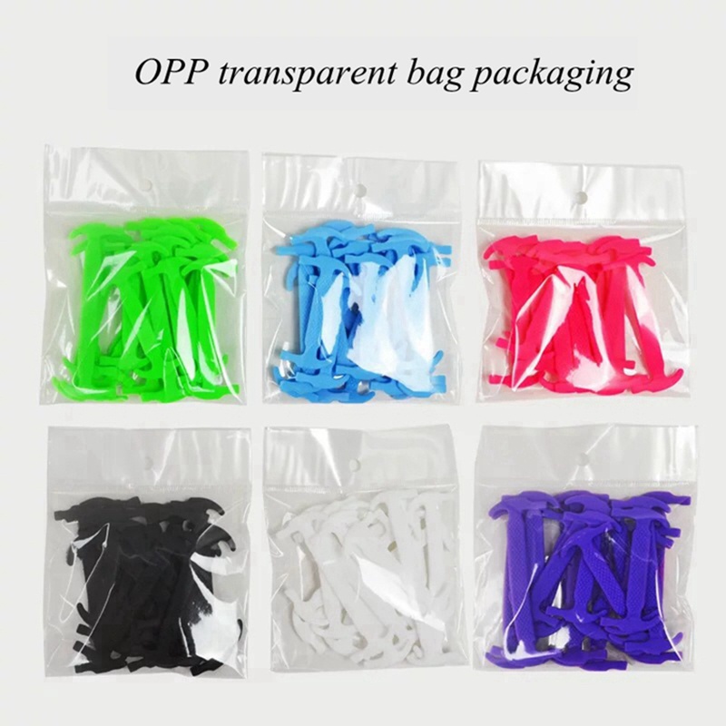 1 Set 16 Dây Giày Thể Thao Bằng Cao Su Silicone Co Giãn Dễ Cài Đặt