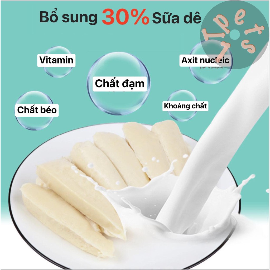 ỨC GÀ SỮA DÊ CHO CHÓ MÈO CON VÀ TRƯỞNG THÀNH GÓI 40g