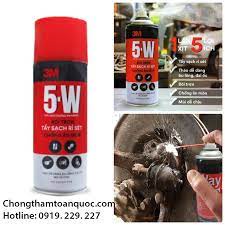 Dung dịch tẩy rỉ sét bôi trơn 3M 5w